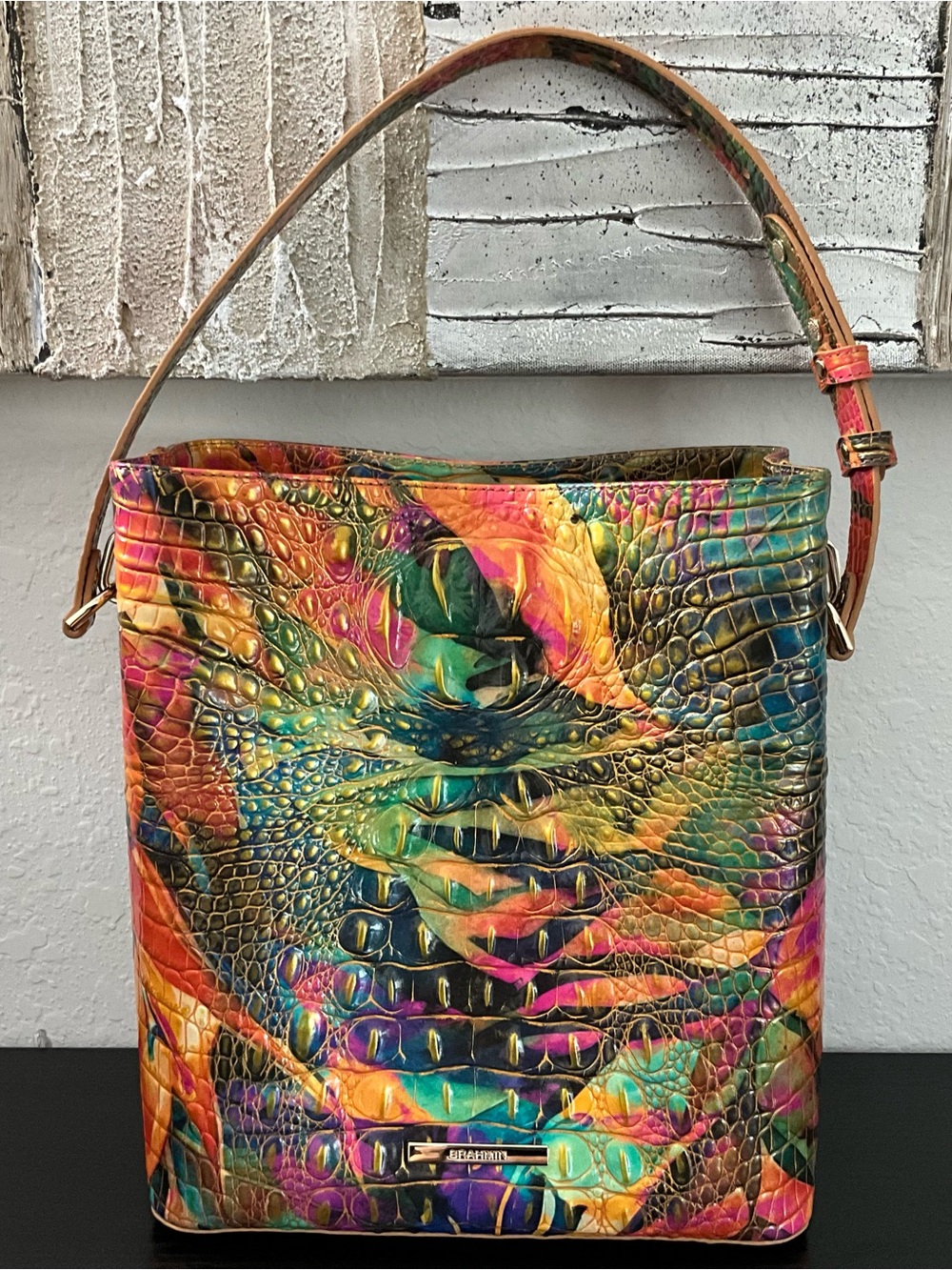 Brahmin Celina BOUNTIFUL MELBOURNE Leather W/2 Eyes GORGEOUS NWT